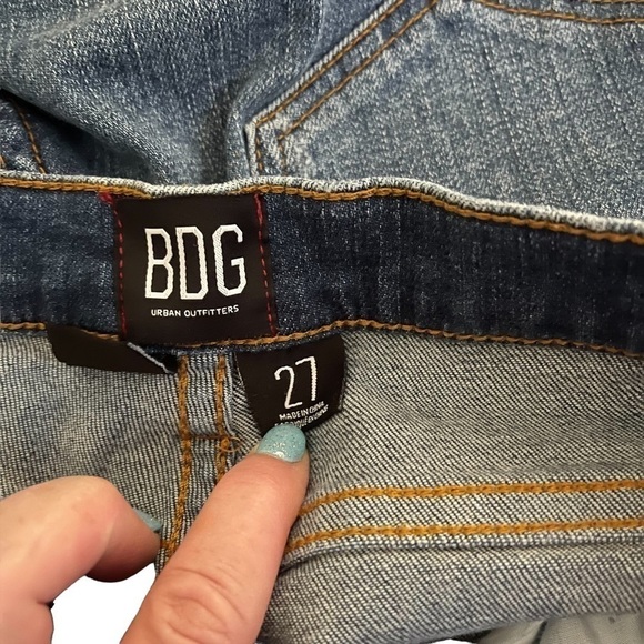 URBAN Outfitters BDG Skinny Jeans Distressed Raw Hem Size 27 - Picture 10 of 11